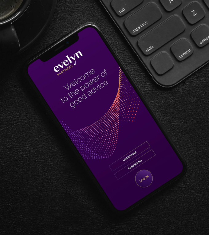 Evelyn website on iphone