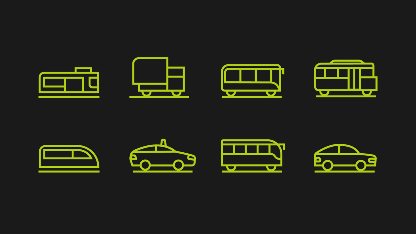 Mobico icons of transportation
