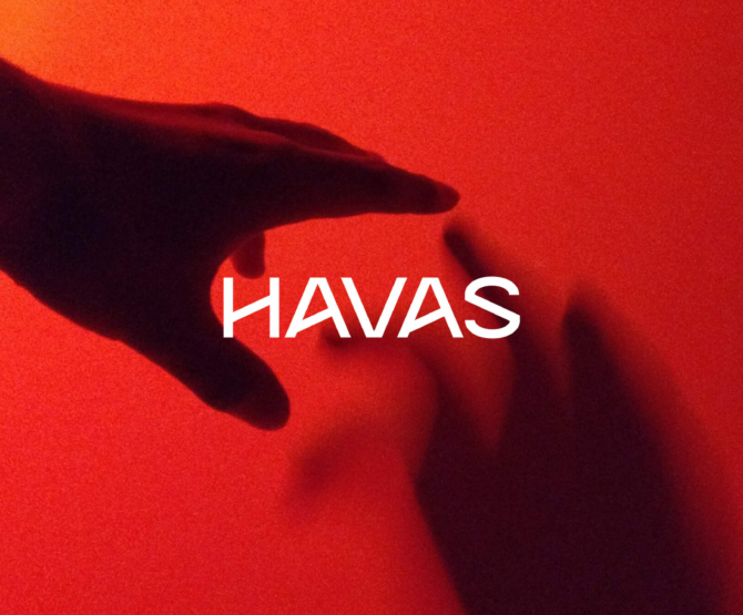 Havas logo with shadowed hand