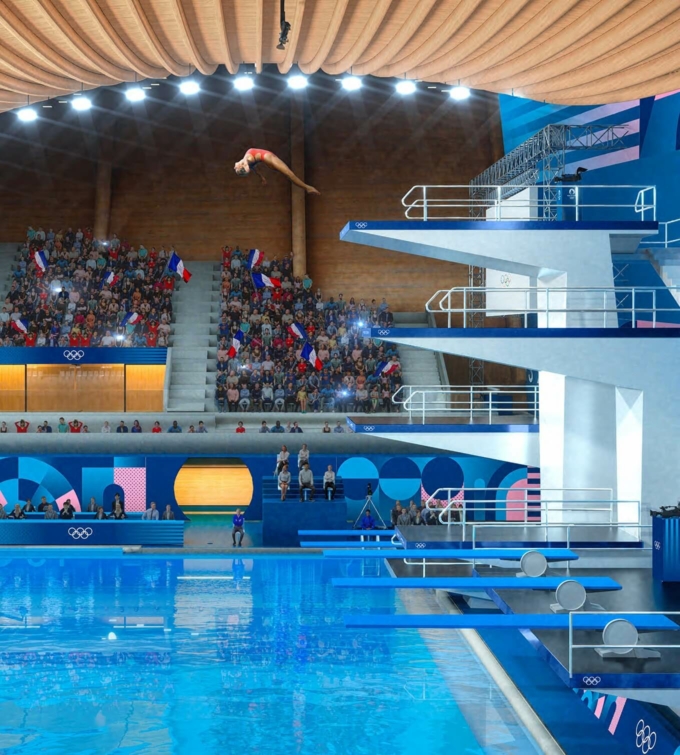 Paris Olympics 2024- person diving