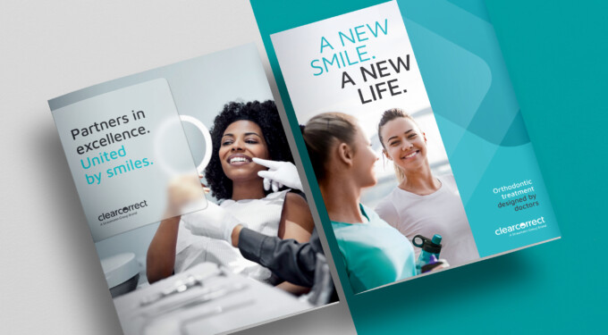 ClearCorrect B2B B2C audience brochures