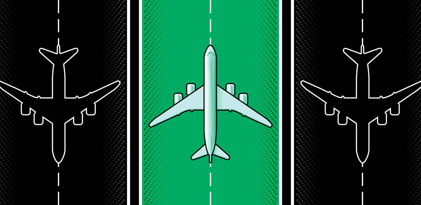 graphic of three aeroplanes
