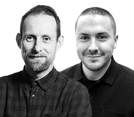 Headshots of Kieron and Marc